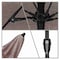 California Umbrella 7.5' Bronze Aluminum Market Patio Umbrella, Pacifica Taupe 194061336854 - alternate 2